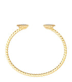Boucheron Serpent Bohème bracelet yellow gold diamond bangle, imported from the UK