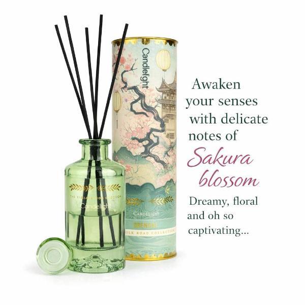 Candlelight reed diffuser Sakura Blossom 250ml - British product
