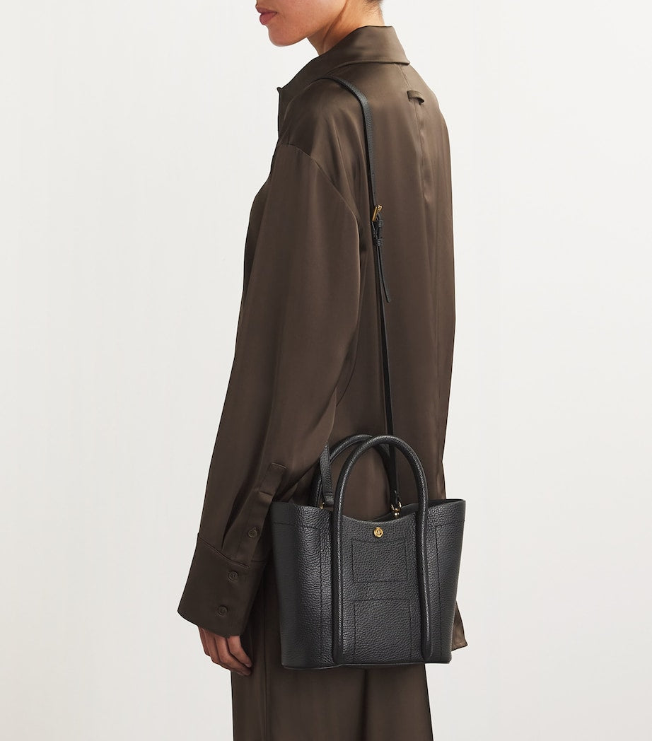 Harrods grab leather rope tote bag - British product