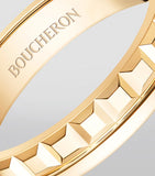 Boucheron Quatre wedding band in 18kt yellow gold, imported from the UK