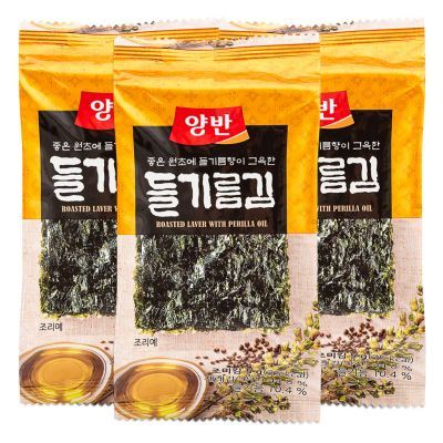 Dongwon Yangban roasted laver with perilla oil - British product