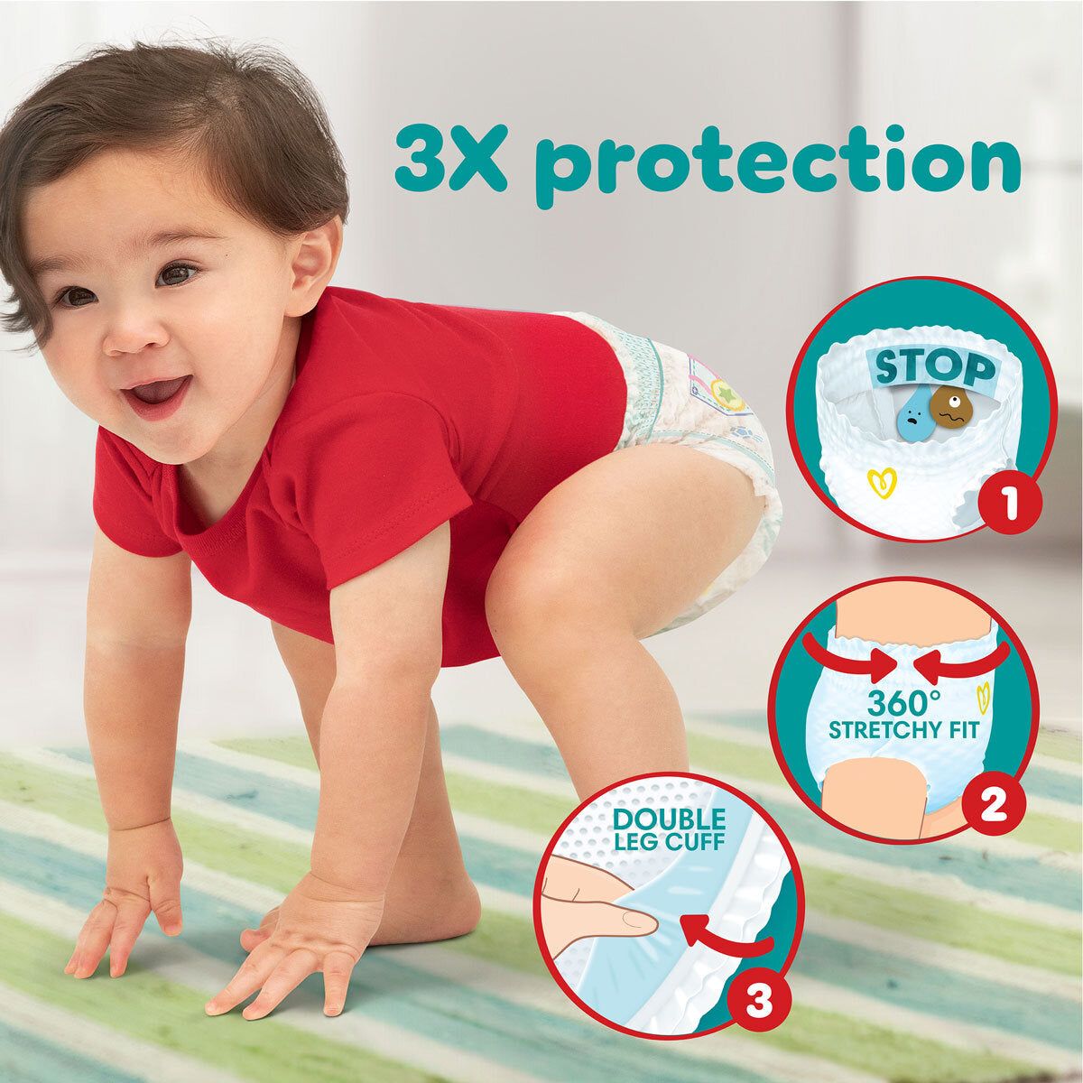 Pampers Baby Dry Pants Size 4, 2 x 72 Pack GOODS Costco UK