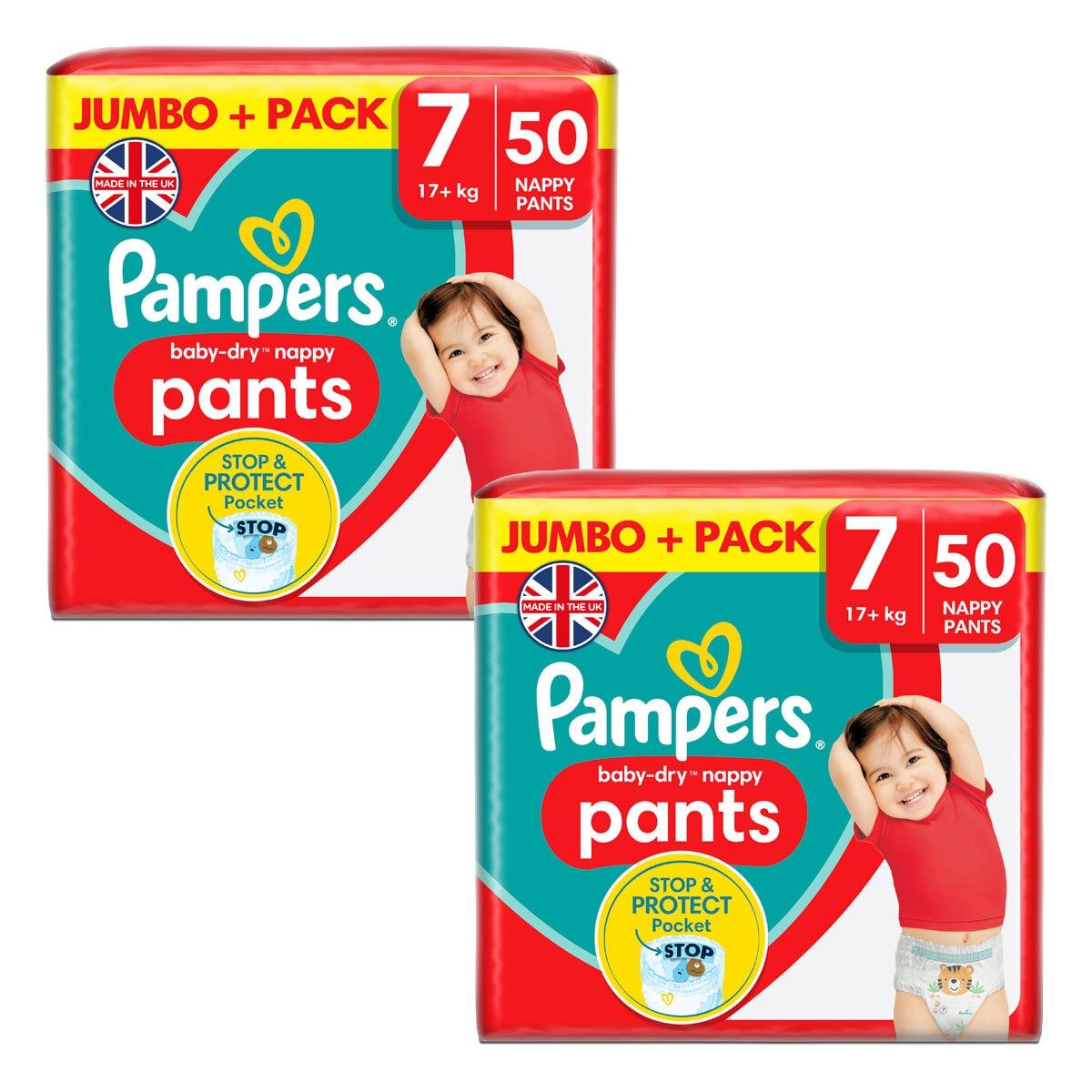 Pampers Baby Dry Pants Size 7, 2 x 50 Pack GOODS Costco UK