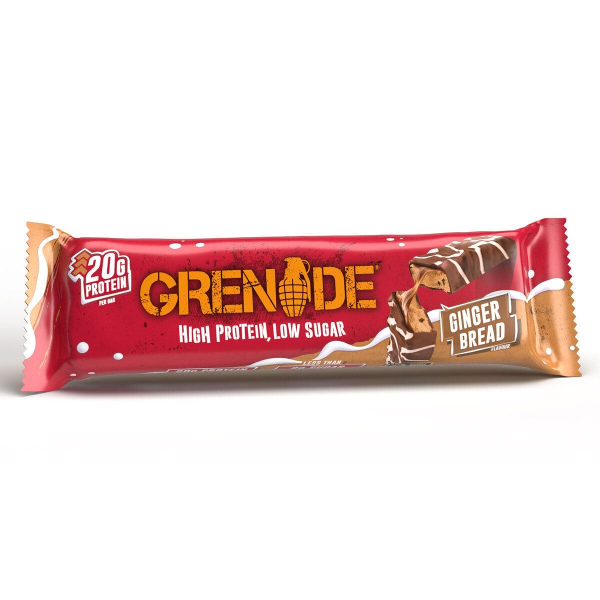 Grenade Gingerbread Bars, 12 x 60g GOODS Costco UK