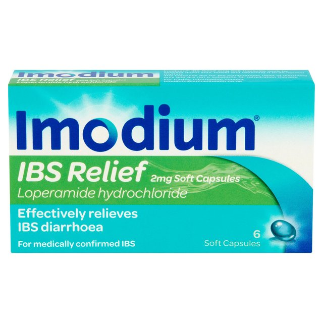 Imodium Capsules for IBS Diarrhoea Relief   6 per pack GOODS M&S   