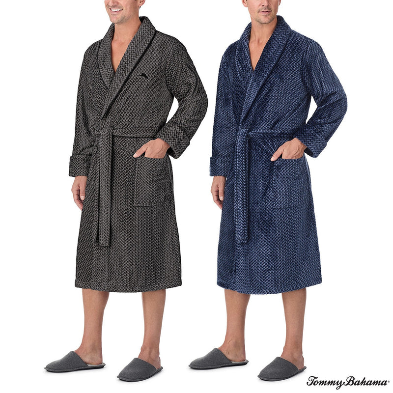 Tommy Bahama Men's Robe black and blue sizes S/M-L/XL (British brand)