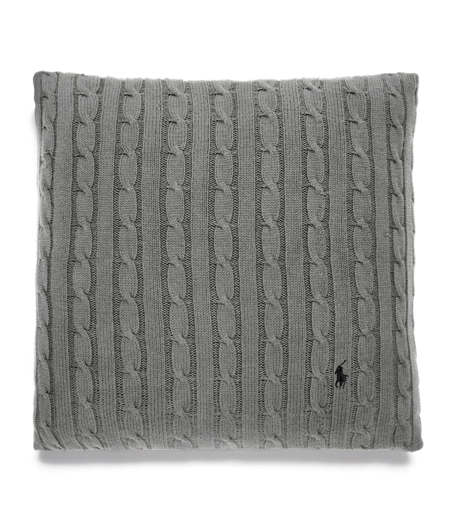 Ralph Lauren cable-knit cushion cover 45cm x 45cm, imported from the UK