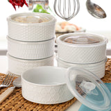 Signature Housewares Stoneware Bowls with Lids, 6 Pack in 2 Colours GOODS Costco UK