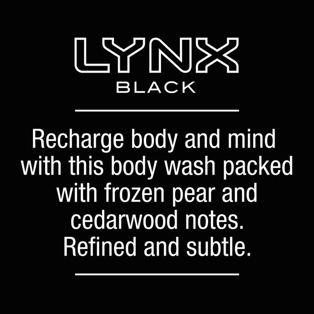 Lynx Black Body Wash Shower Gel   500ml GOODS M&S   