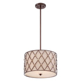 Quoizel Brown Lattice 3 Light Medium Pendant GOODS Costco UK