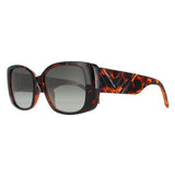 Karen Millen KM5047 Sonnenbrille dunkelbraun grün Acetat (britische Marke)