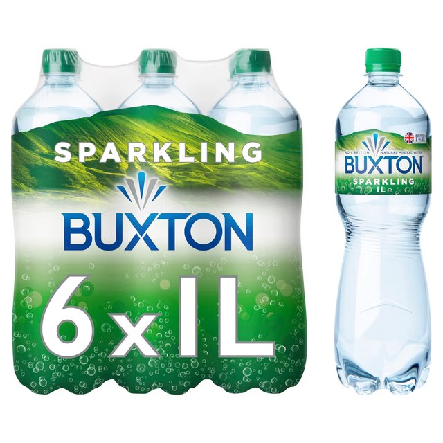 Buxton Sparkling Natural Mineral Water   6 x 1L GOODS M&S   