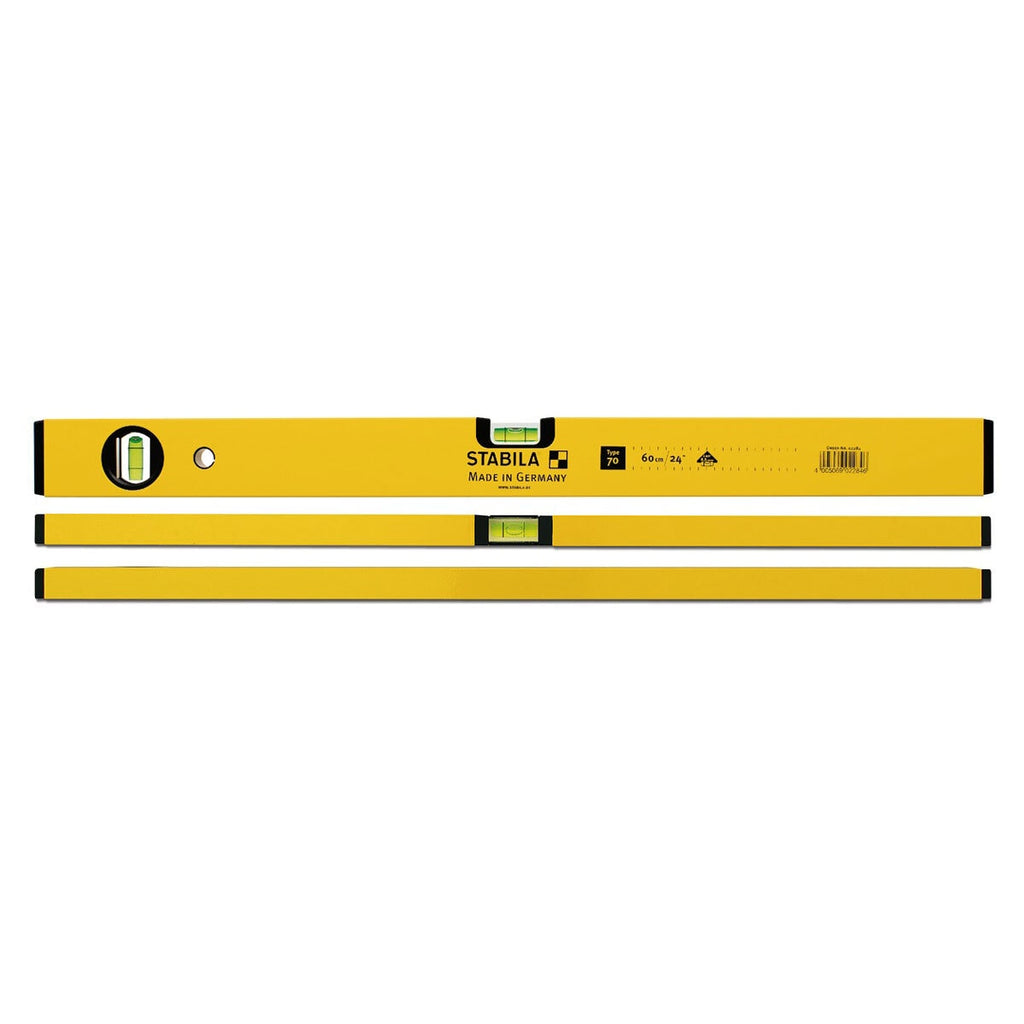 STABILA Trade Pack - Professional Spirit Levels in 40cm, 60cm + 120cm