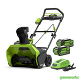 Greenworks 40V (4Ah) 51cm Hand-Propelled Cordless Snow Thrower with 2 x 4Ah Batteries and 40V Charger GOODS Costco UK