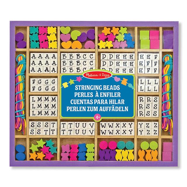 Melissa & Doug Wooden Stringing Beads 4yrs+