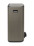 Brabantia Platinum Bo pedal bin 60L - British product
