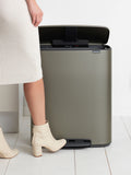 Brabantia Platinum Bo pedal bin 60L - British product