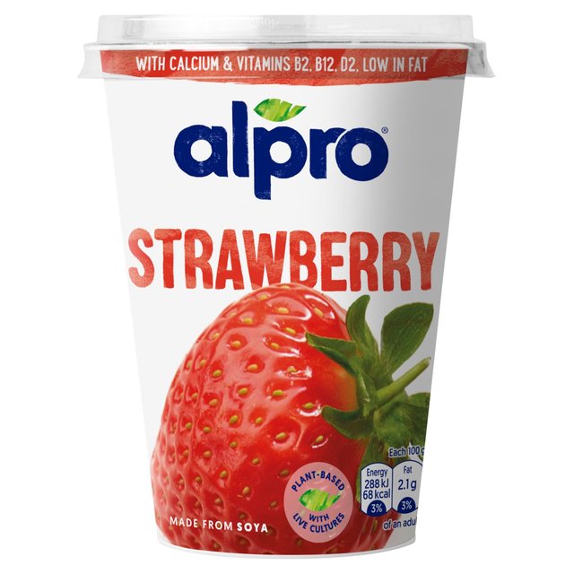 Alpro Strawberry Yoghurt Alternative   500g GOODS M&S   