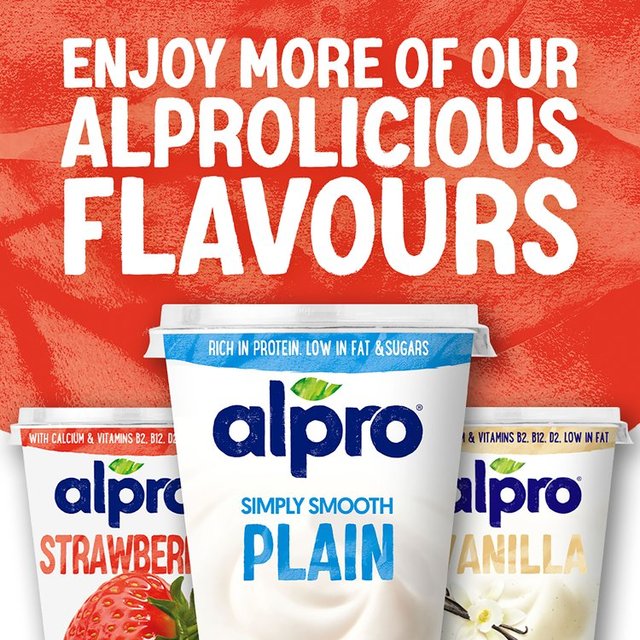 Alpro Strawberry Yoghurt Alternative   500g GOODS M&S   