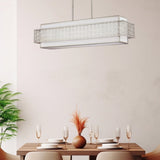 Feiss Kenney 5 Light Island Chandelier Sunrise Silver - British product