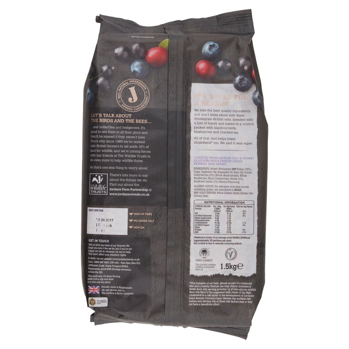 Jordans Super Berry Granola 1.5kg, UK version