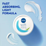 NIVEA Soft Moisturiser Cream for Face Hands & Body   200ml GOODS M&S   