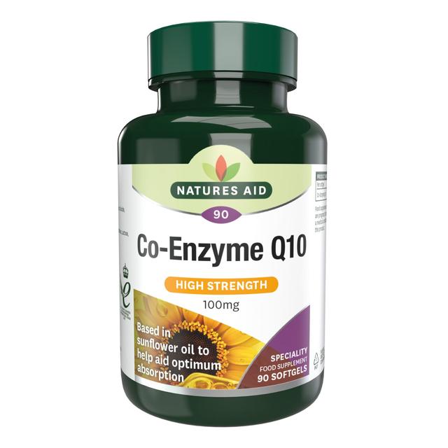 Natures Aid High Strength Co-Enzyme Q10 Supplement Soft Gels 100mg   90 per pack GOODS M&S   