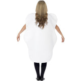 Smiffys egg costume white with printed tabard, UK version