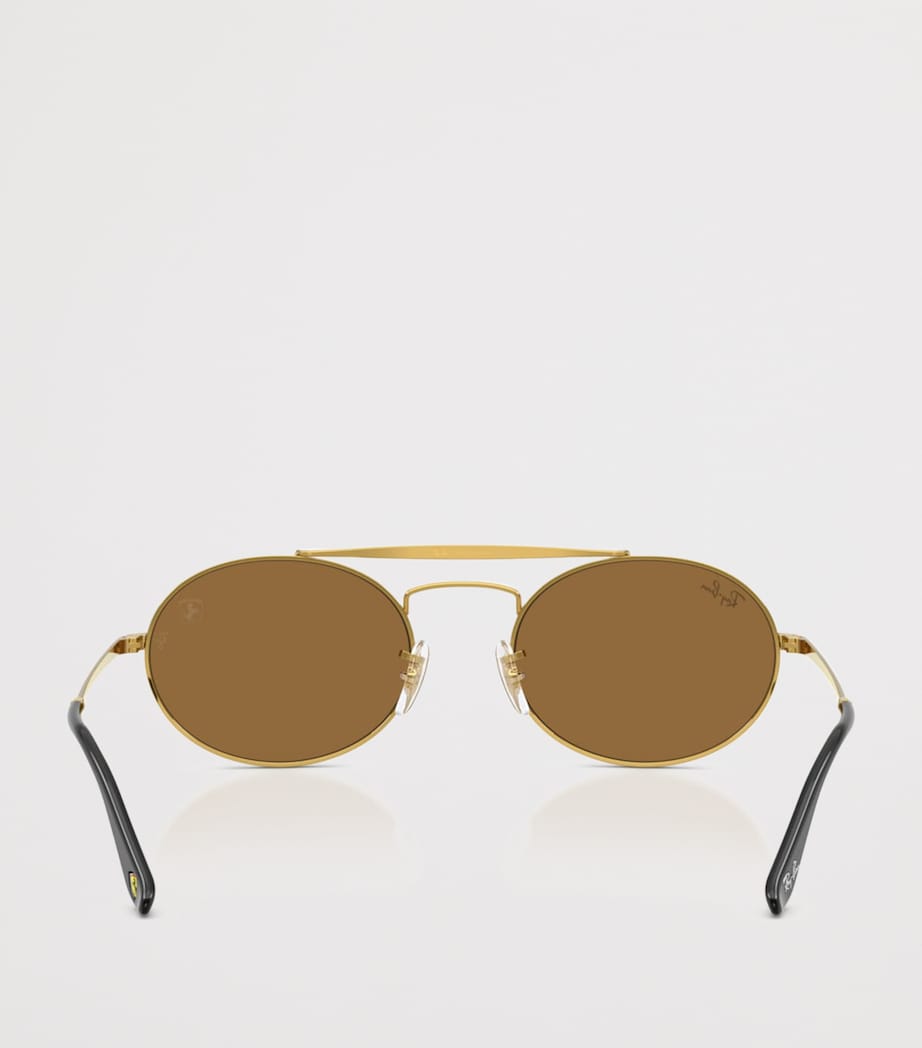 Ray-Ban RB3775M metal oval sunglasses, UK version