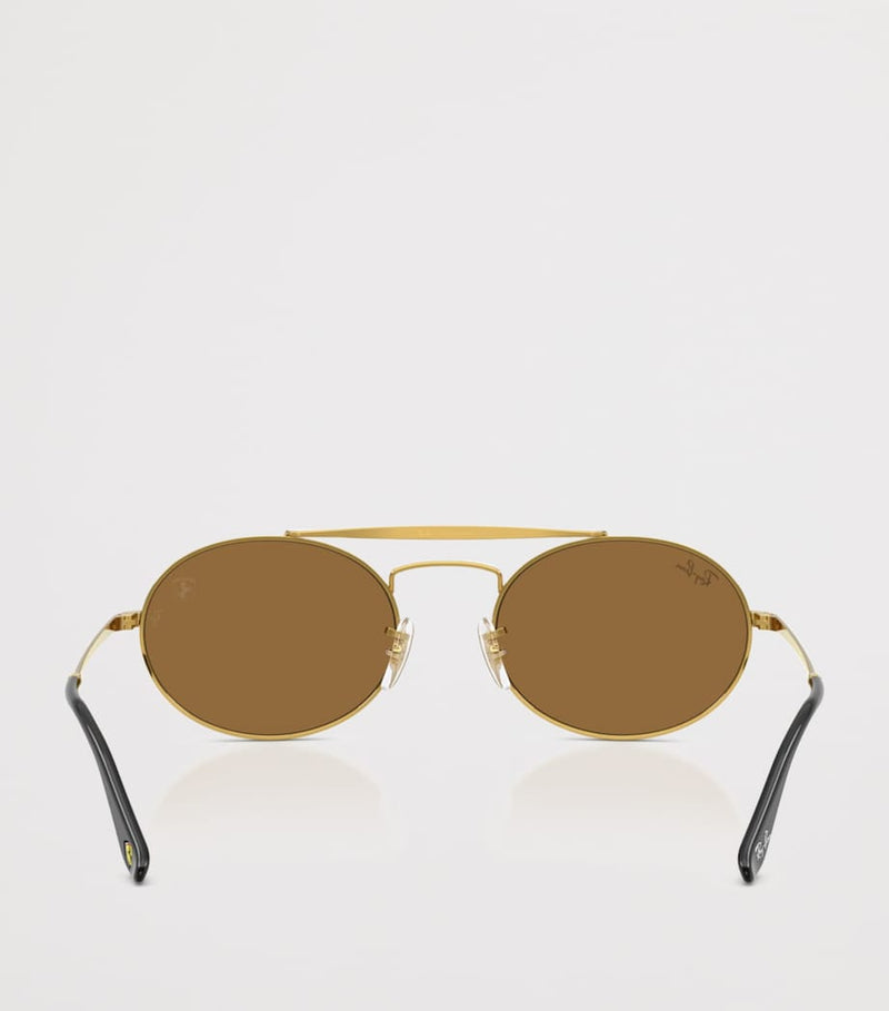 Ray-Ban RB3775M metal oval sunglasses, UK version