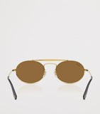 Ray-Ban RB3775M metal oval sunglasses, UK version