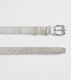 Comme Des Garçons belt silver metallic leather, imported from the UK