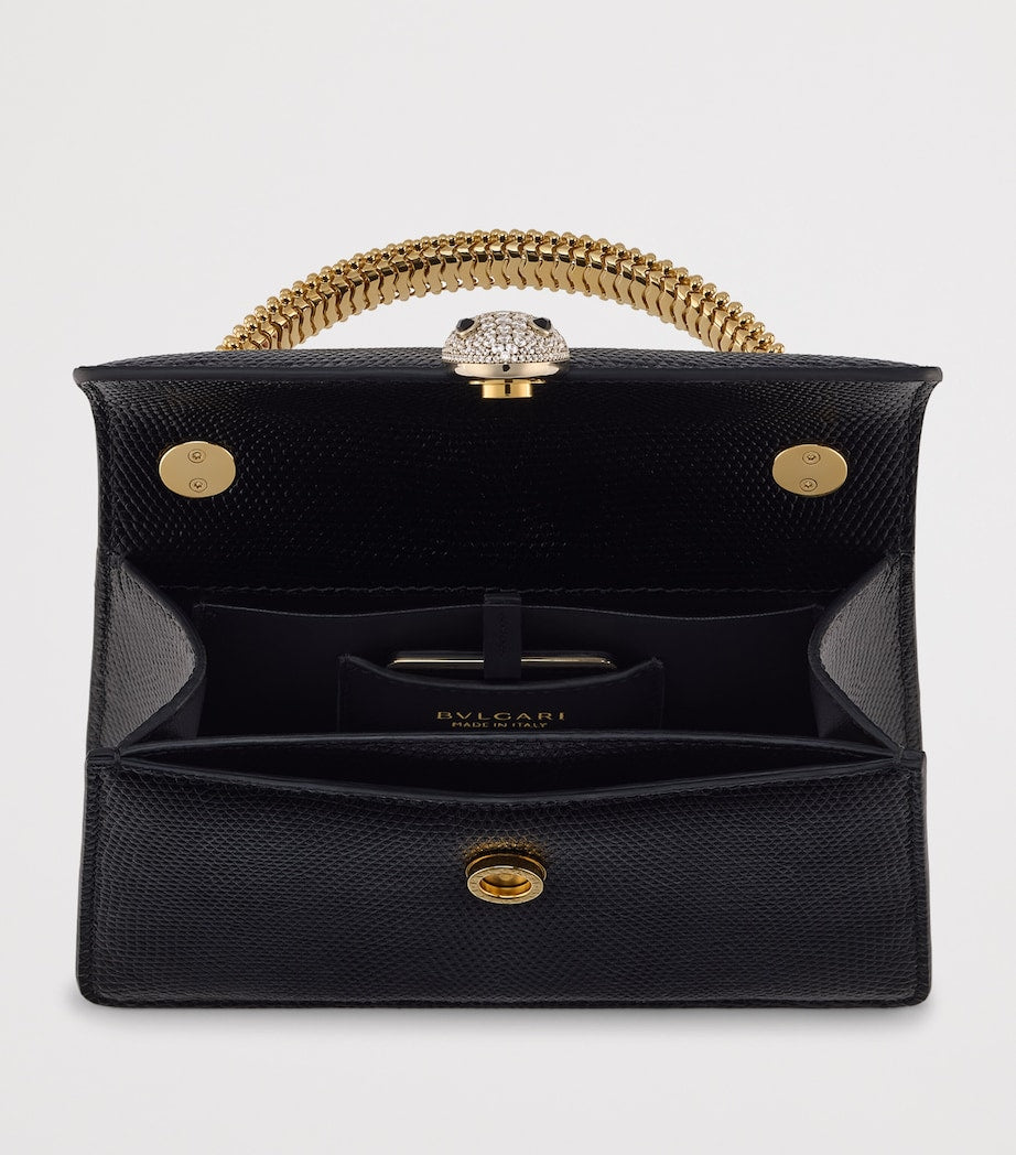 Bvlgari lizard leather Serpenti Pallini bag - British product
