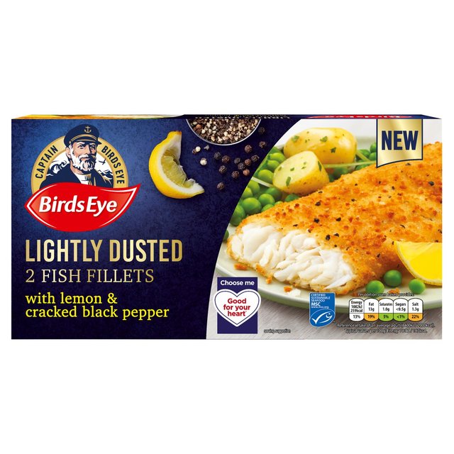 Birds Eye 2 MSC Lightly Dusted Lemon & Pepper Fish Fillets    280g GOODS M&S   