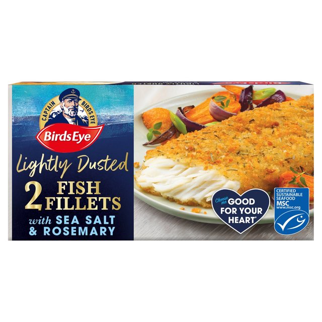 Birds Eye 2 MSC Lightly Dusted Sea Salt & Rosemary Fish Fillets    280g GOODS M&S   