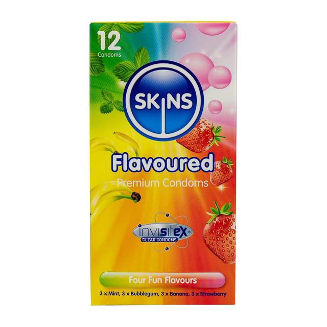 Skins Flavoured Condoms    12 per pack GOODS M&S   