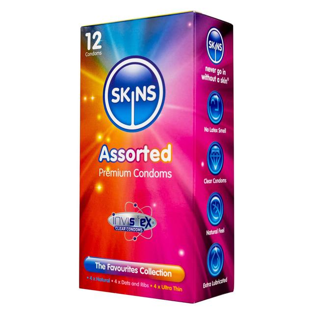 Skins Assorted Condoms    12 per pack GOODS M&S   