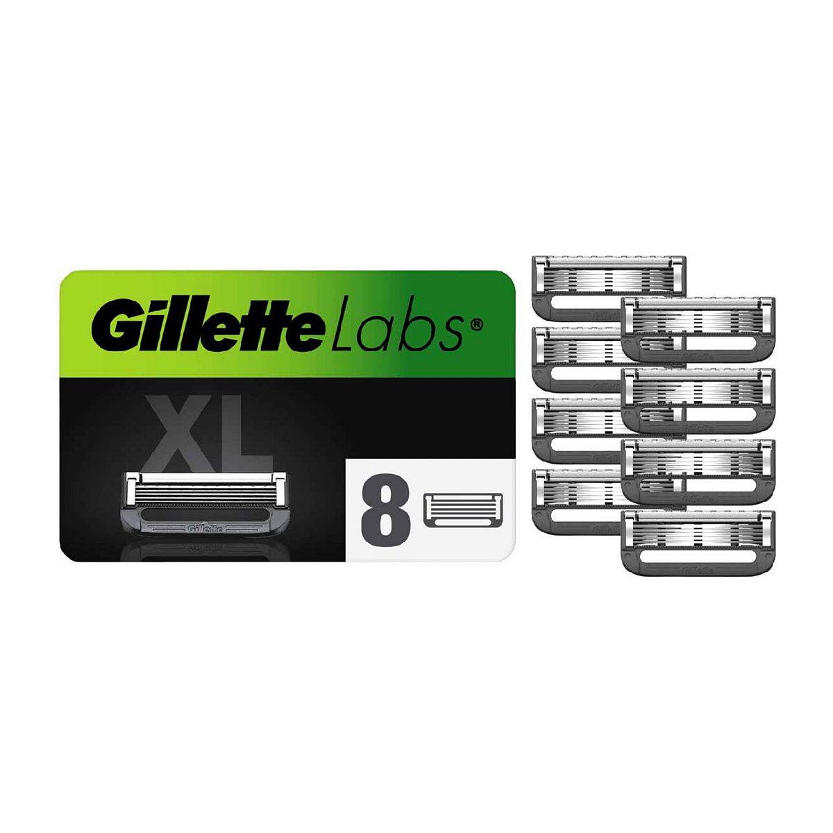 Gillette Labs With Exfoliating Bar And Heated Razor Blades 8 Refills GOODS Boots   