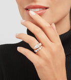 Bvlgari Serpenti diamond mother-of-pearl ring 18k rose gold - British product