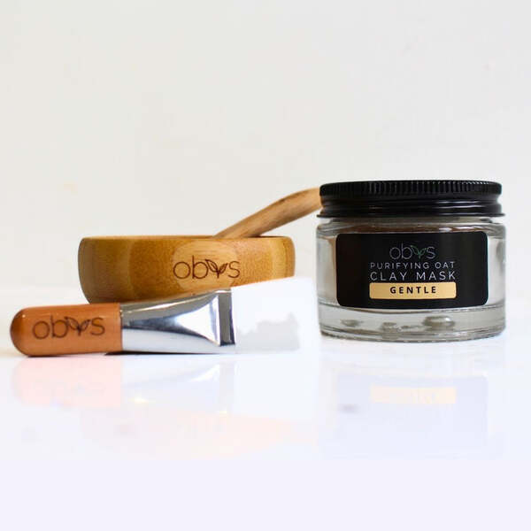 Obvs Skincare Purifying Oat clay mask gift set - British product