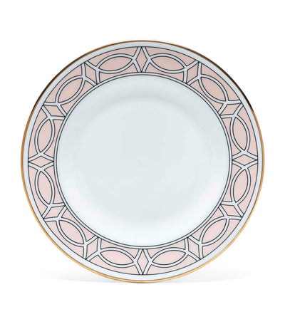 Harrods Geometric Loop Pattern Bone China Tea Plate 16.5cm- Buy online at McGrocer
