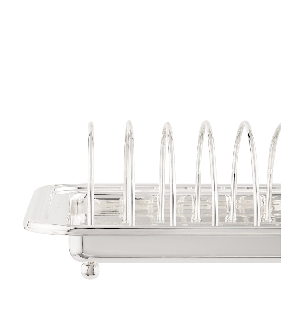 Greggio silver-plated Georgian toast rack (British brand)