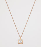 Chopard Happy Diamonds necklace rose gold diamond 42cm (British brand)