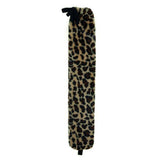 Aroma Home long hot water bottle leopard print faux fur - British product