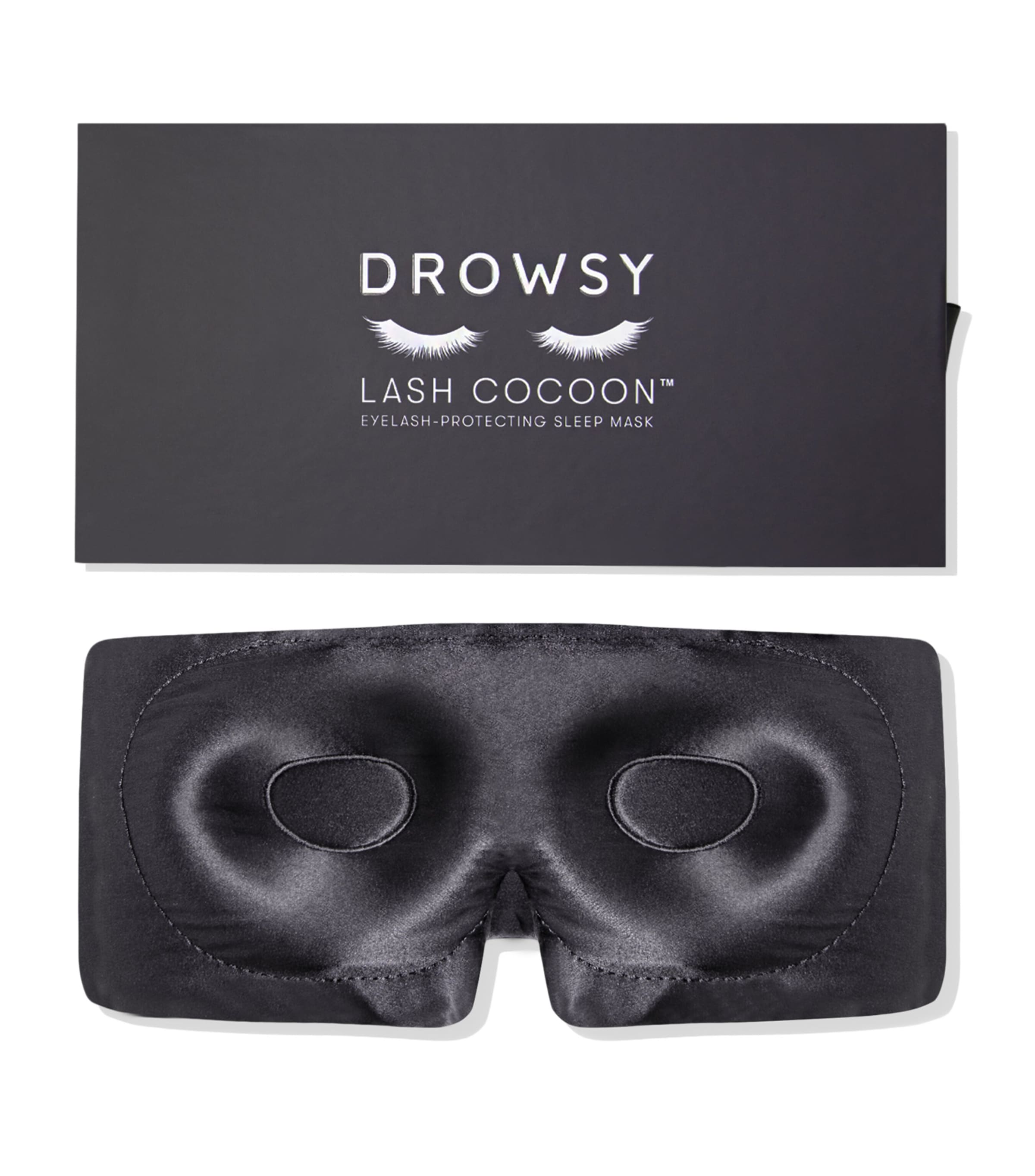 DROWSY mulberry silk lash cocoon sleep mask (British brand)