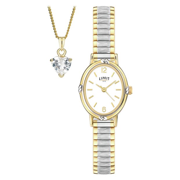 Limit ladies watch necklace set with Special Mum engraving (British brand)