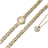 Limit ladies' gold plated watch set, imported from the UK