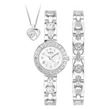 Limit ladies silver watch set with bracelet and pendant, UK version