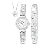 Limit ladies silver watch set with bracelet and pendant, UK version