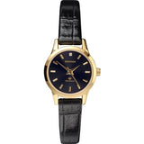 Sekonda ladies diamond black strap watch, UK version